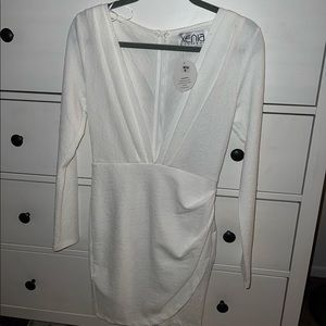 White mini dress